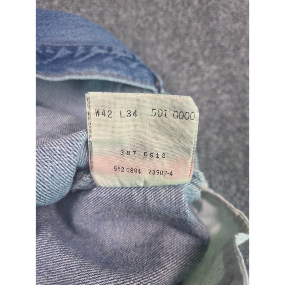 Levi's 501xx Jeans Mens actual 38x29 Blue Straight Leg Vintage Made in USA Denim - Picture 8 of 11
